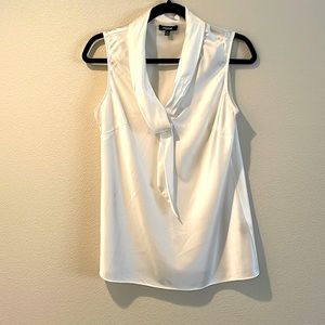 White Premise sleeveless blouse, size Medium